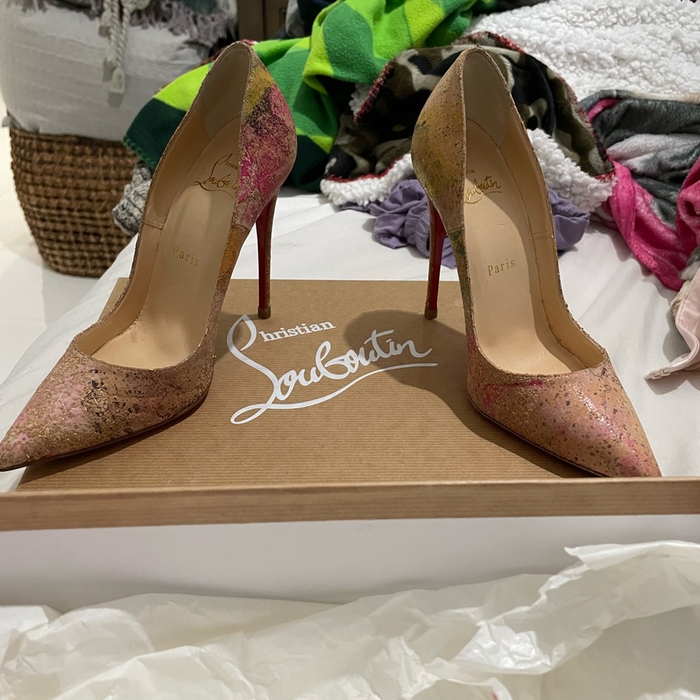 Louboutin Cork Heels